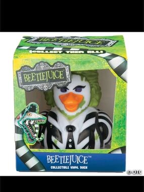 Beetlejuice Collectible Vinyl Rubber Duck - Green Black White